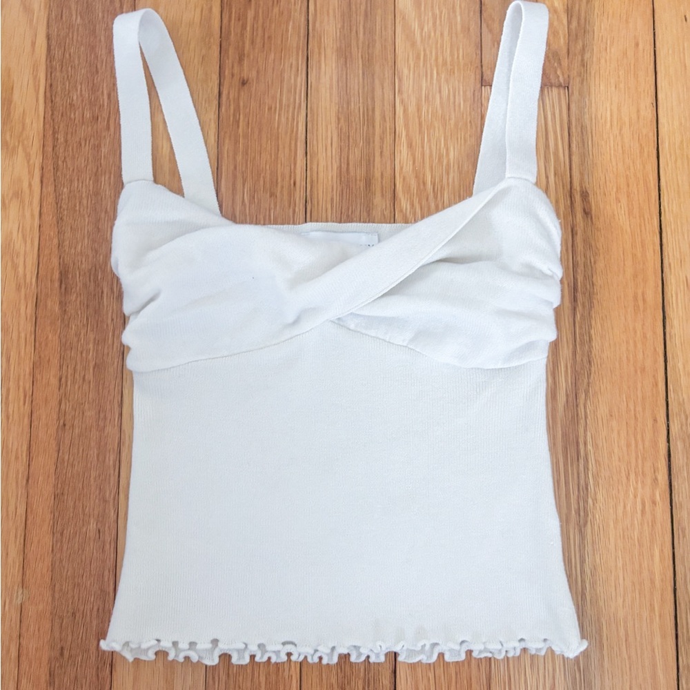 Princess Polly Cream Tank Top